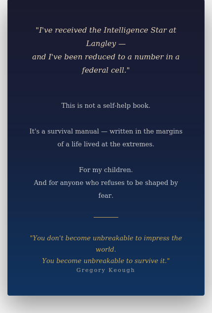 The Cowboy In You by Gregory Keough, back cover